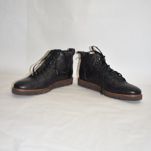 $400 Ross & Snow Stefano Hiking Boot with Genuine Shearling Insole BLACK 9 (ME1) main image 3